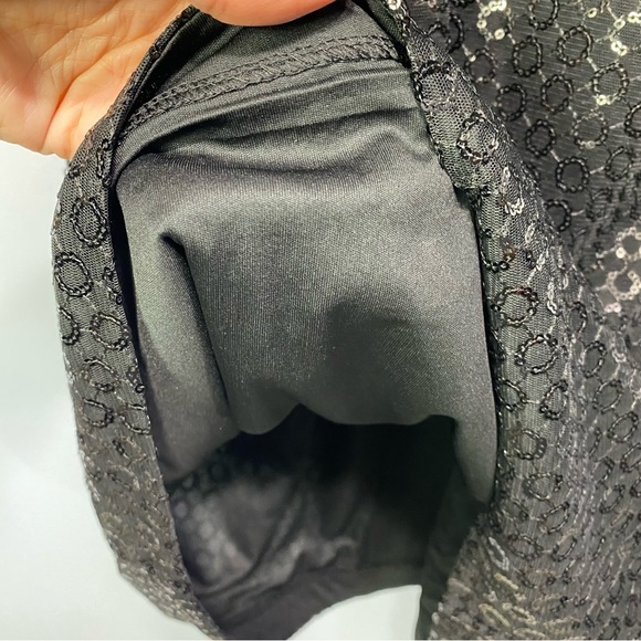 Express- Black Sheer Sleeveless Party Dress M NWT - Picture 7 of 10